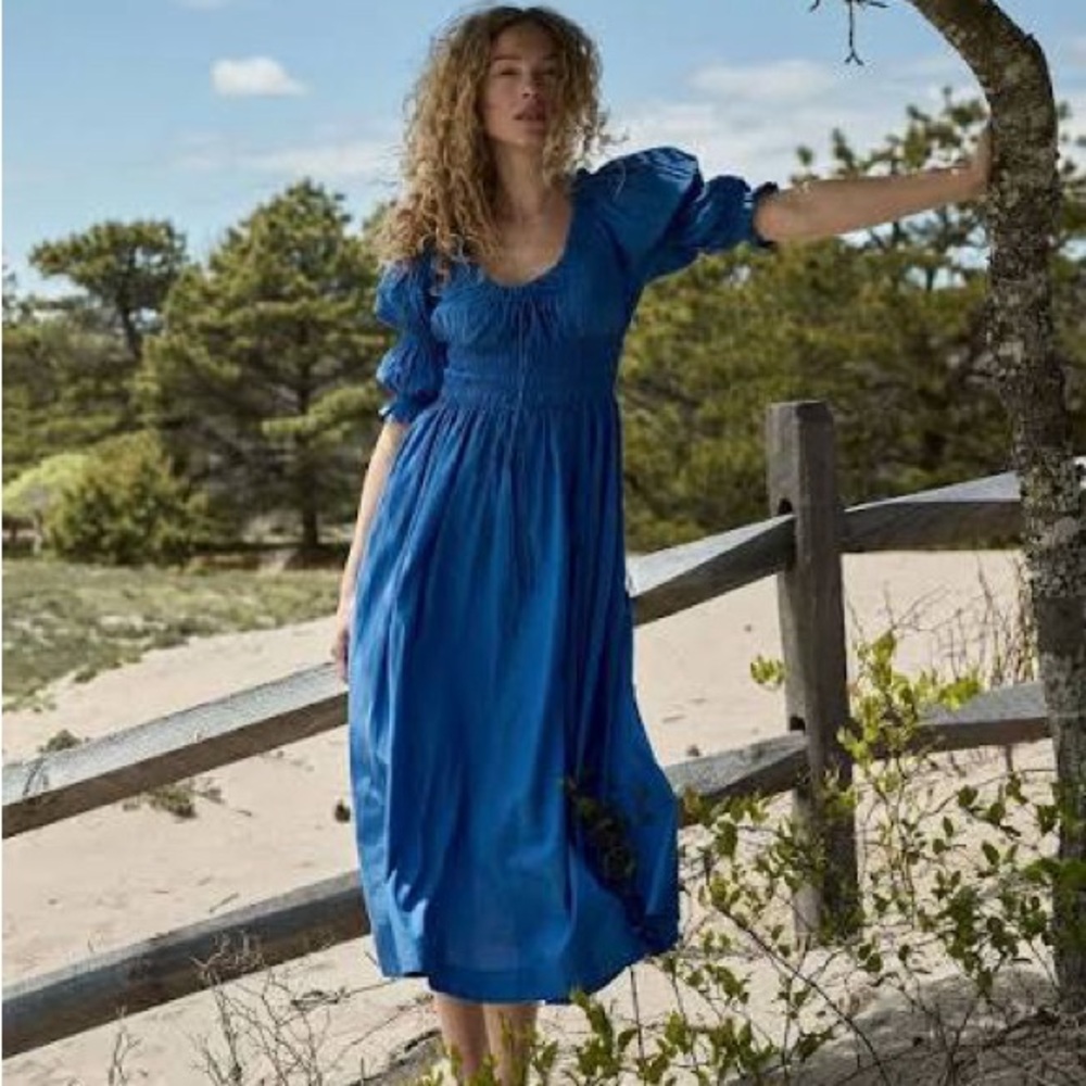 DOEN Ischia Dress Corfu Blue. Size XS